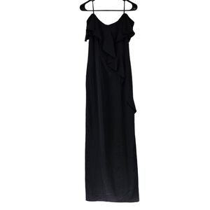 Adrianna Papell Women's Flounce Crepe Dress - 8